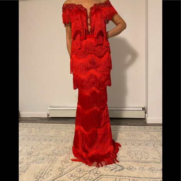 Teuta Matoshi Red Dress - Picture 9 of 16